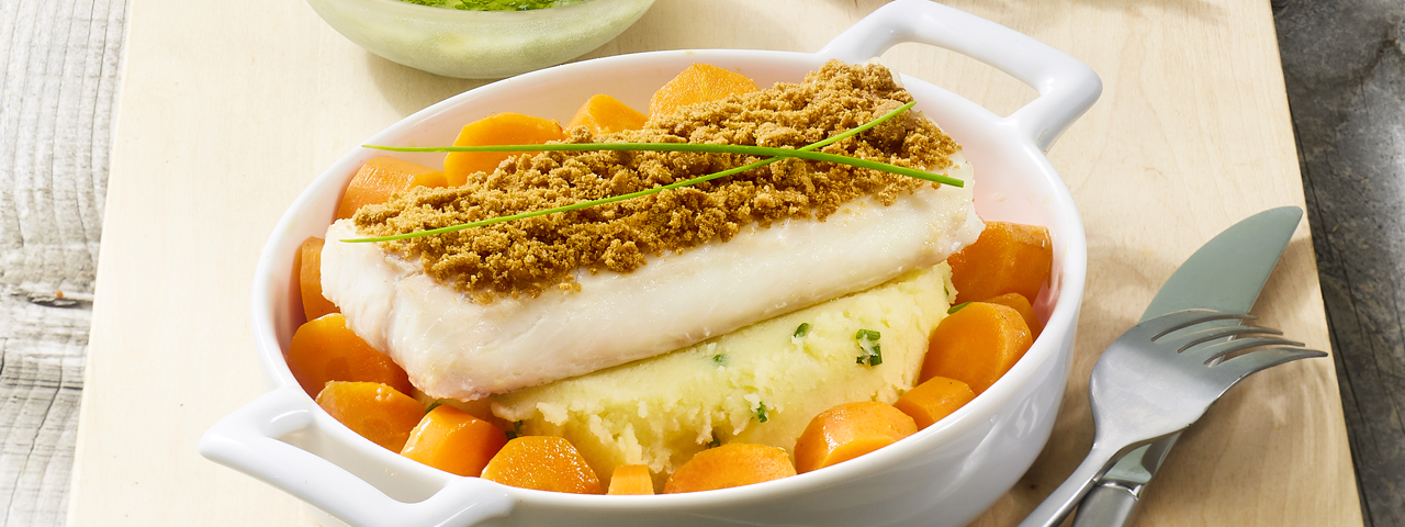 Haddock backs with herb coat