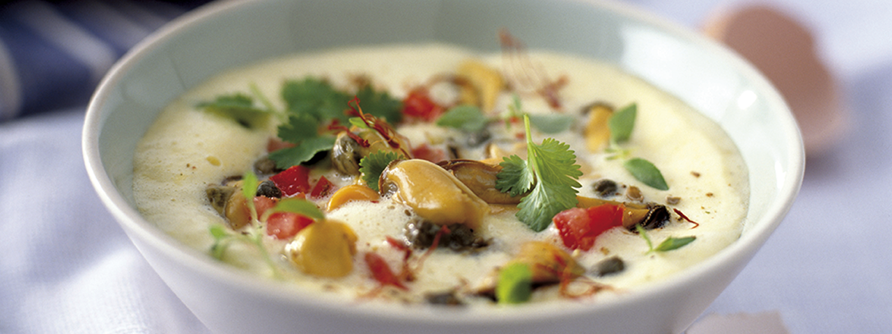 Mussels and cream soup