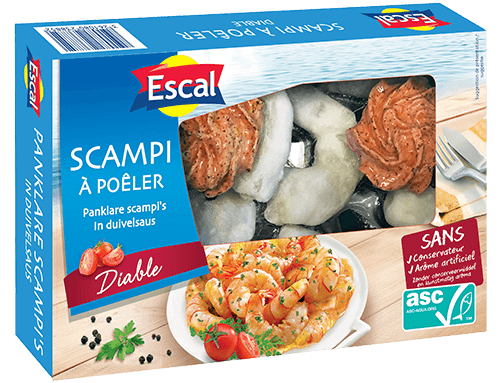 Seafood Scampi ASC pan-fry Escal to –